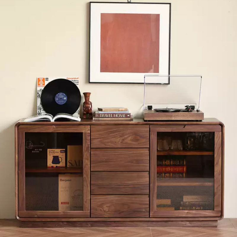 Large-Capacity Solid Wood Sideboard