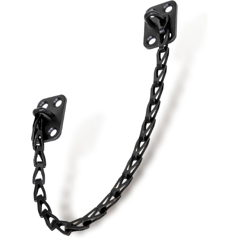 Mega Handles 12-Inch Transom Door Chain – Heavy-Duty Chain Stopper for Transom Windows, Cabinet Doors, Lids & Safety Restraint