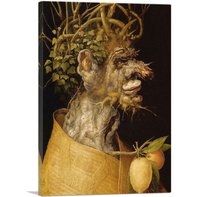 «The Winter 1563» par Giuseppe Arcimboldo, impression sur toile tendue, H 26 po x l 18 po x 1,5 po