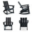 Chaise Adirondack à bascule en plastique Hdpe Bergues