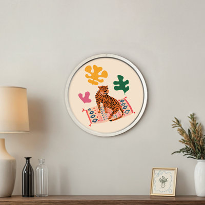 «Tiger Monsteras», reproduction encadrée