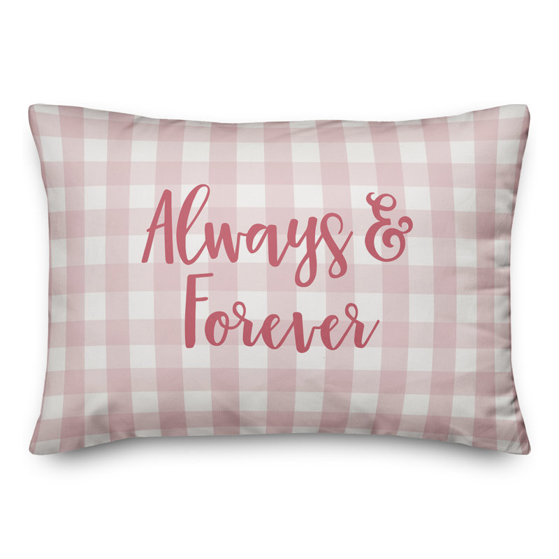  Always & Forever Throw Pillow, Pink