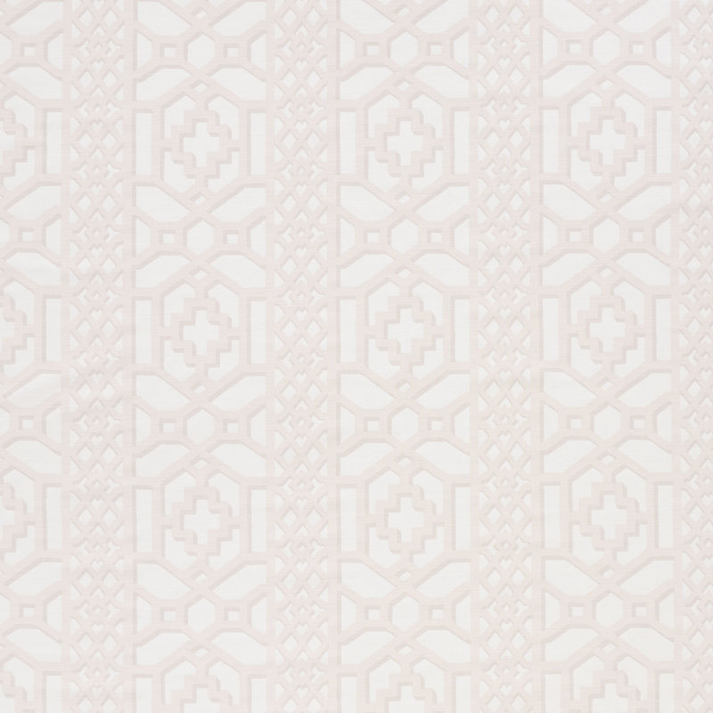 Zanzibar Trellis Matte Fabric, Blush