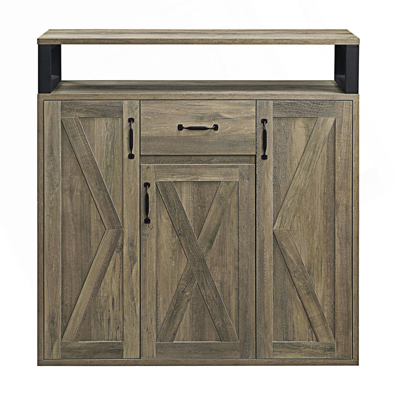 Rustic Server With Shelf