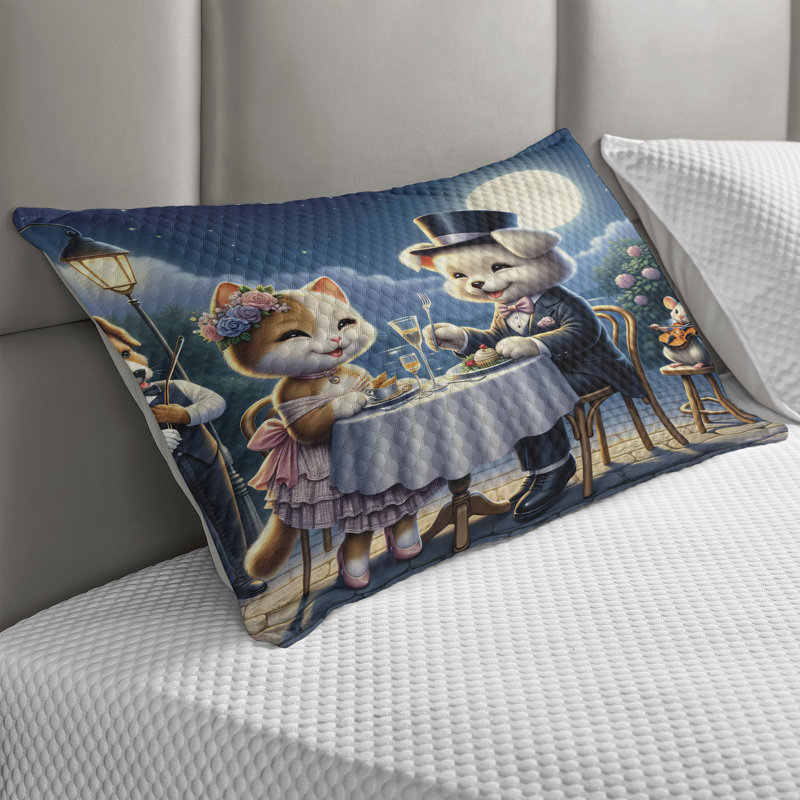 Taie d'oreiller matelassée Ambesonne, H 20 po x l 36 po
