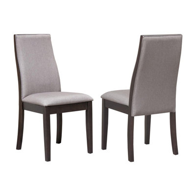 Set Of 2 Fabric Upholstered Dining Chairs