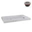 Base de douche en acrylique mat en marbre avec drain à droite 60 po x 36 po Streamline-118934454