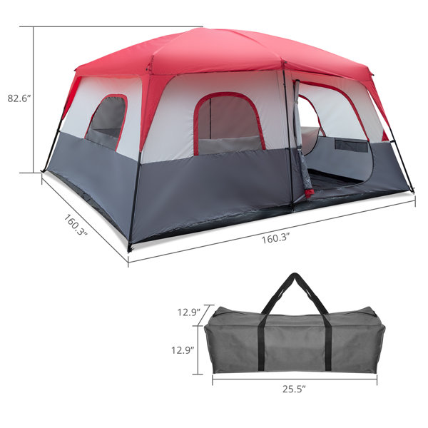 DecHome Tenda Doccia da Campeggio Spiaggia ed Esterni con Porta a Cerniera  Borsa per Trasporto Tasca Portaoggetti e Gancio 126x124x189cm Verde -  258GNA20