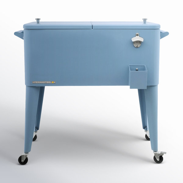 Permasteel 80-Qt Classic Outdoor Patio Cooler On Wheels