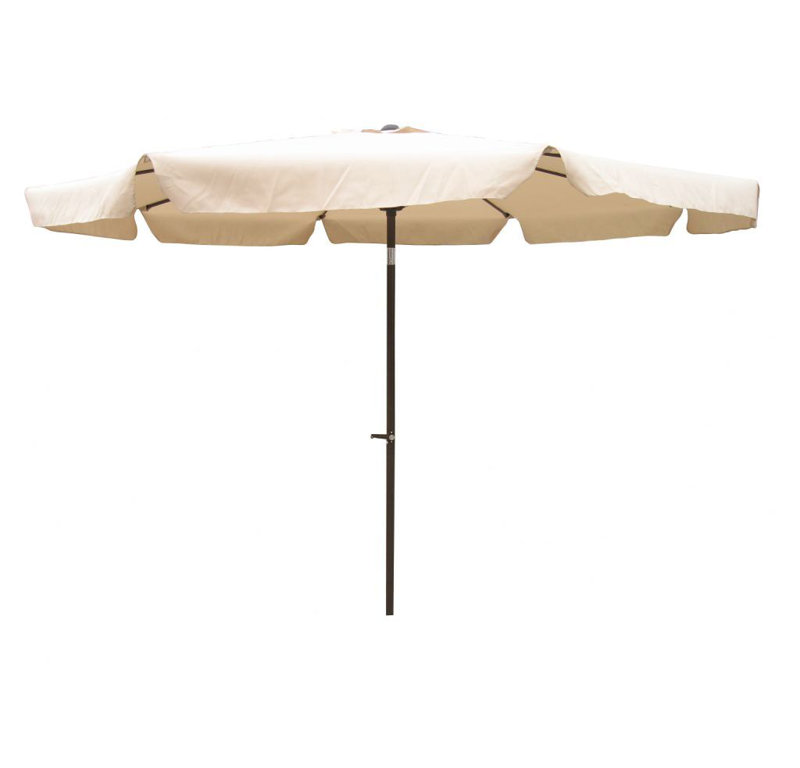 Parasol de marché drapé 10 pi Patson, Beige