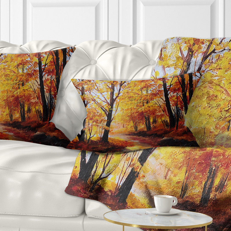 Coussin Landscape Forest, Rectangulaire, 12 po x 20 po