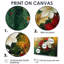 Été, couronne dorée de poinsettias II - art mural poinsettias-1050638679-1050638670