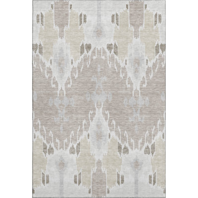 Premium Machine Washable Prisco Ivory Rug