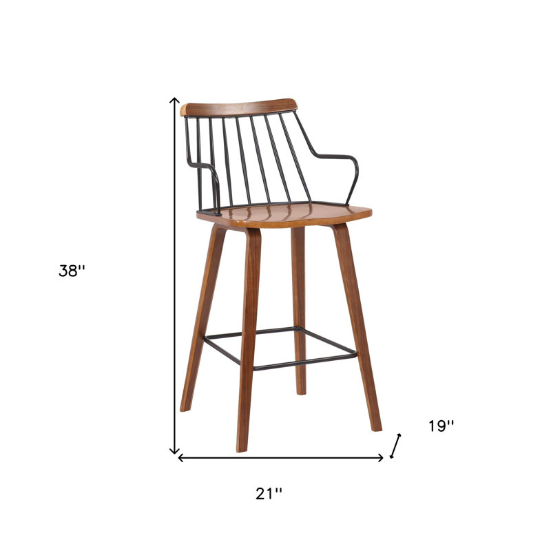 Gabriella Counter Stool with Metal Frame