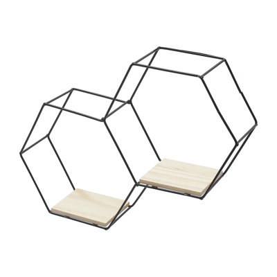 Luchia 2 Piece Hexagon Tiered Shelf