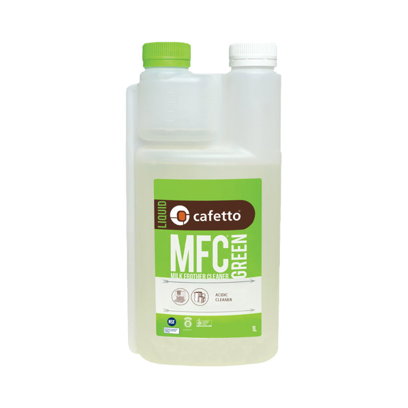 Cafetto MFC Green - Nettoyant mousseur à lait biologique 1L (E27885), Vert