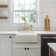 One-Handle Copper Widespread Kitchen Faucet with Side Sprayer