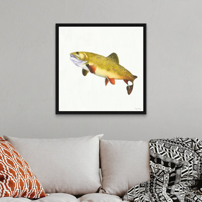 «Gone Fishin Brookie», reproduction d'art sur toile