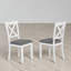 Ensemble de table de salle à manger 6 pièces, chaises en bois à dossier en X, banc rembourré, ferme moderne, salle à manger-205069775-205069773