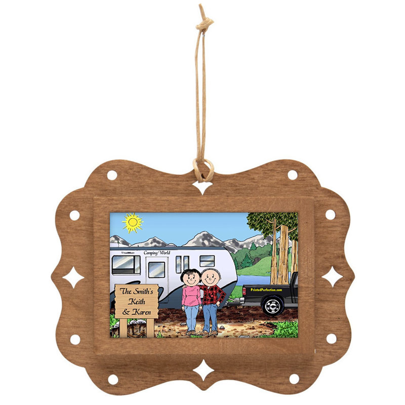 Personalized RV Lovers - Bumper Pull Trailer Key Chain, Oui