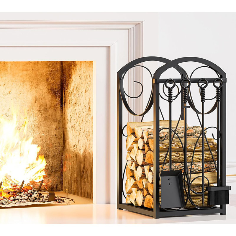 Porte-bûches de bois de chauffage