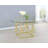 Alecto Round Glass Top Metal Base Dining Table-1790607090