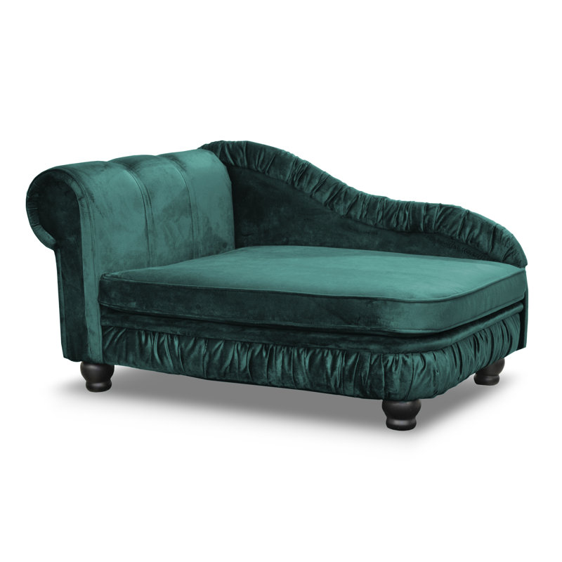 Alana Polyester Pet Bed, Dark green