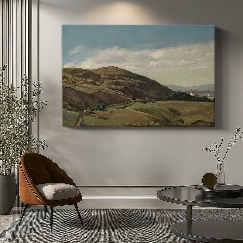 Landskap (Norwegian Landscape)-Adolph Tidemand-Gallery Wrapped Canvas-1871, 40 x 60