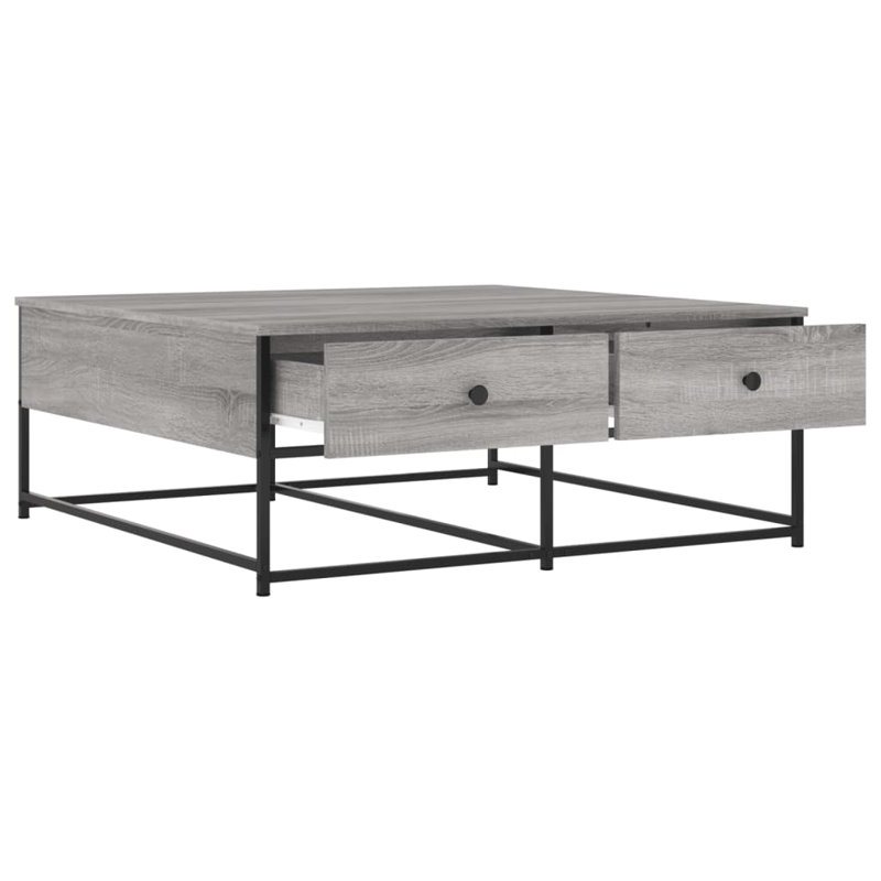 Gakona Frame Coffee Table with Storage, Grey Sonoma