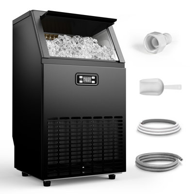 Simzlife 100lb. Daily Production Cube Freestanding/Under Counter  Commercial Ice Maker on Fridge.com