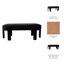 Sagebrook Home 48" Aberdeen Black Velvet Bench