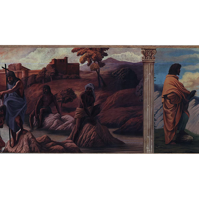 Bordure de papier peint L 15 pi x l 12 po Life of Jesus