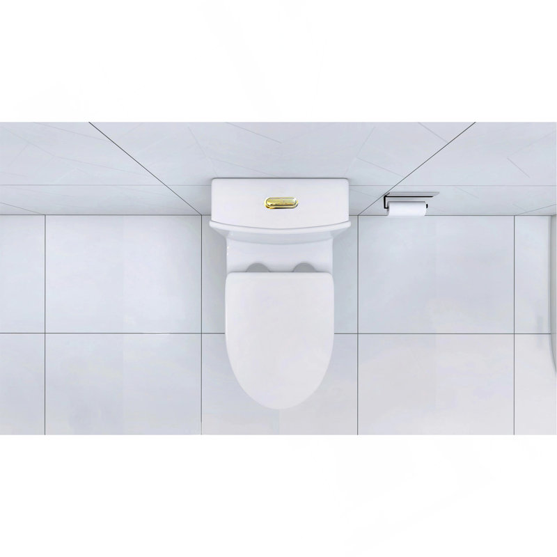 Toilette allongée une pièce - blanc