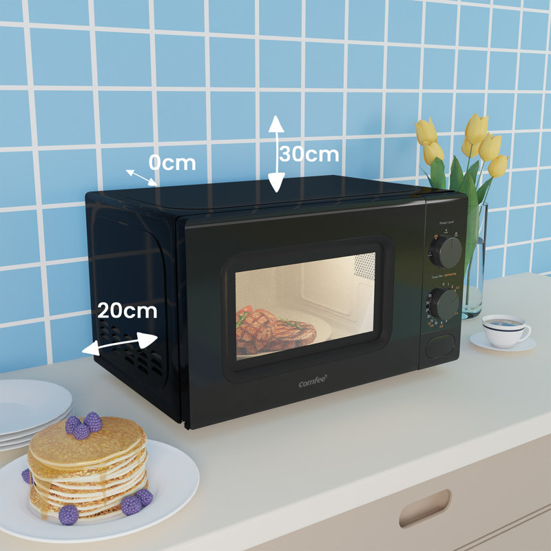 Living And Home 44cm 20m³ L 700W - Watt Smart External Countertop Microwave with Sensor Cooking and Air Frying Capability