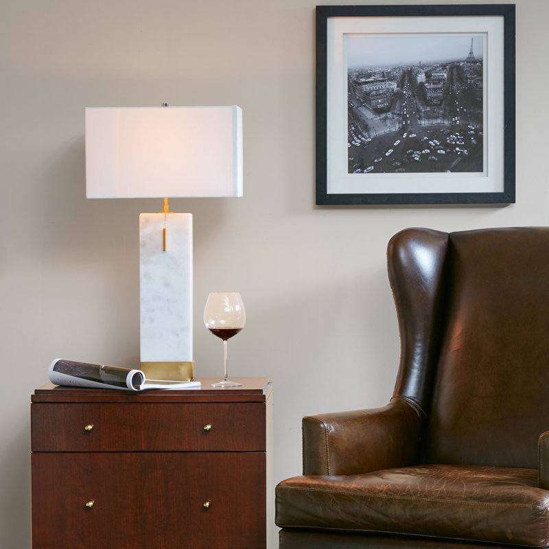 Grande lampe de table en marbre Bringham