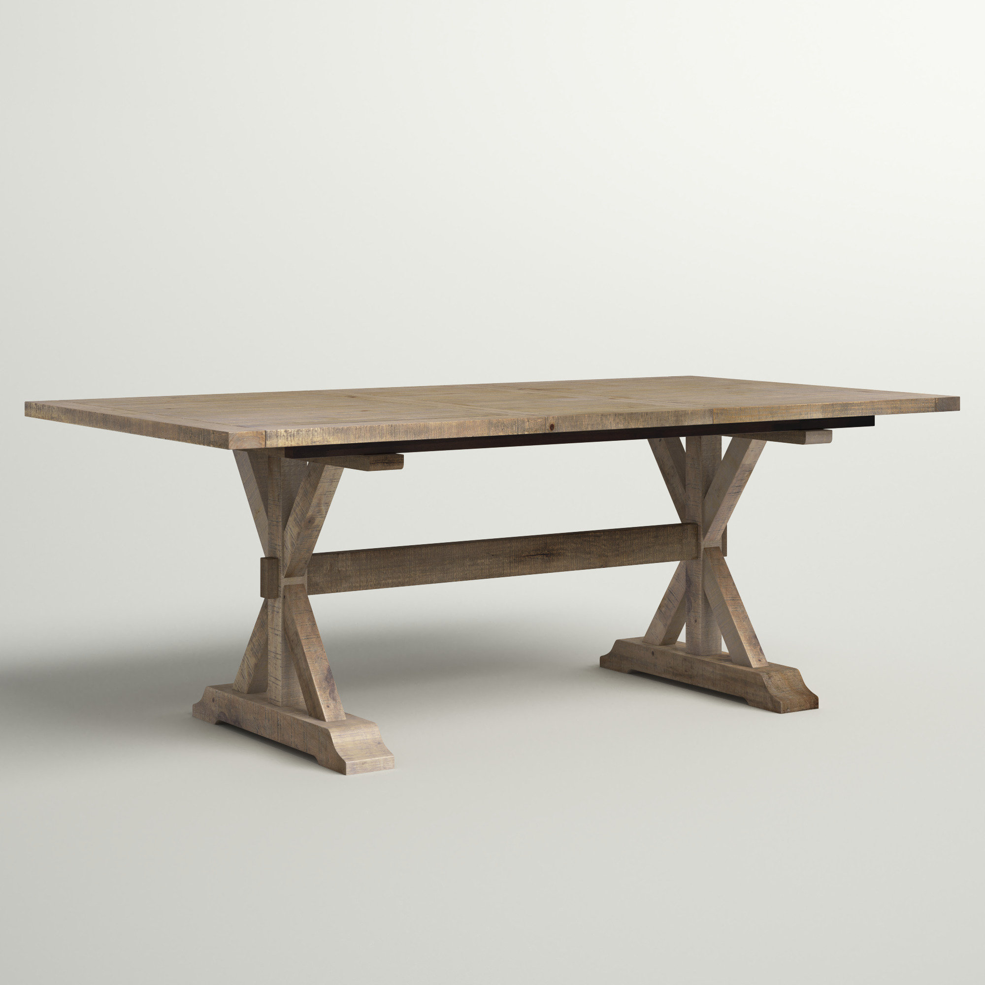 Sand & Stable™ Averie Extendable Pine Solid Wood Dining Table & Reviews ...