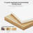 Andriena Full-size multifunctional bed with four storage drawers and  bookshelf, suitable for one person, in natural color