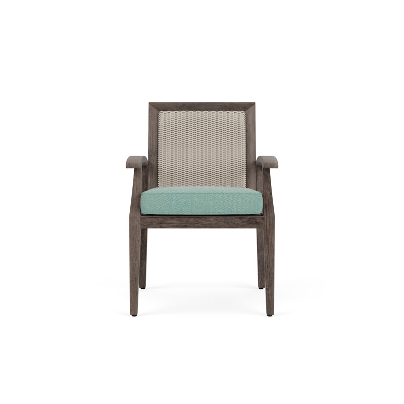 Frontier Outdoor Dining Armchair, Linen, Abstraction Juniper