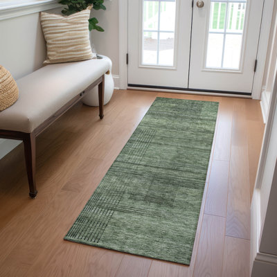 Malchow Washable Striped Indoor / Outdoor Rug