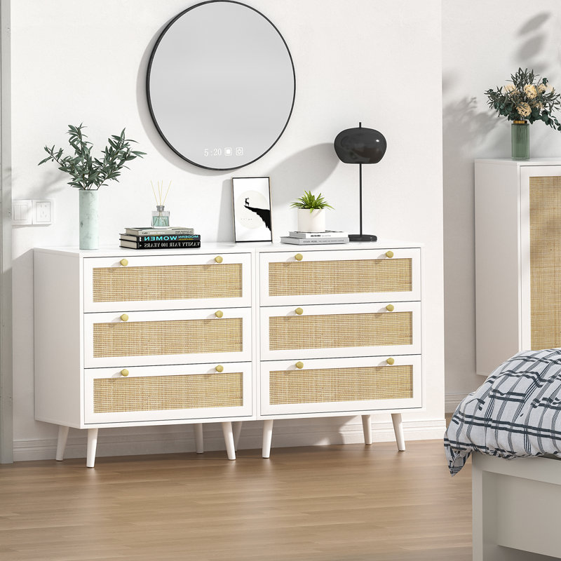 Commode 3 tiroirs Claymore, Blanc