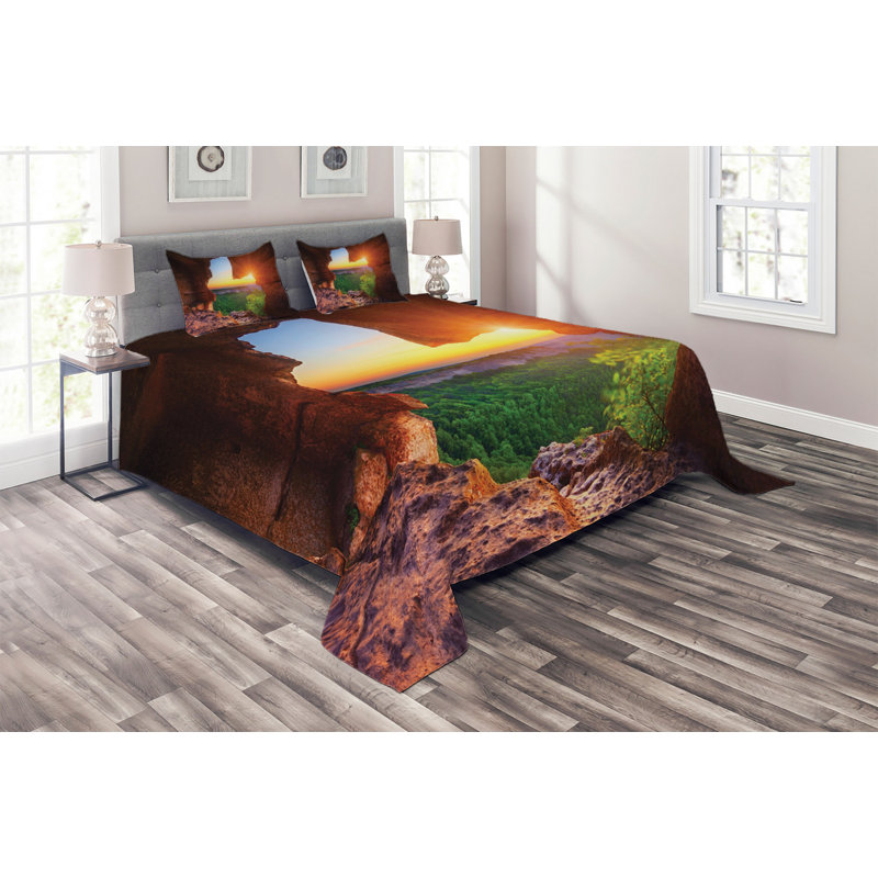 Modern & Contemporary Polyester Coverlet, King Bedspread + 2 Shams