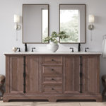 Tolliver 72'' Double Bathroom Vanity with Quartz Top