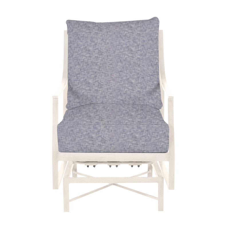 Monaco Patio Chair with Cushions, Dove Sunbrella® Linen, No Welt + Standard Fill, Slate Gray
