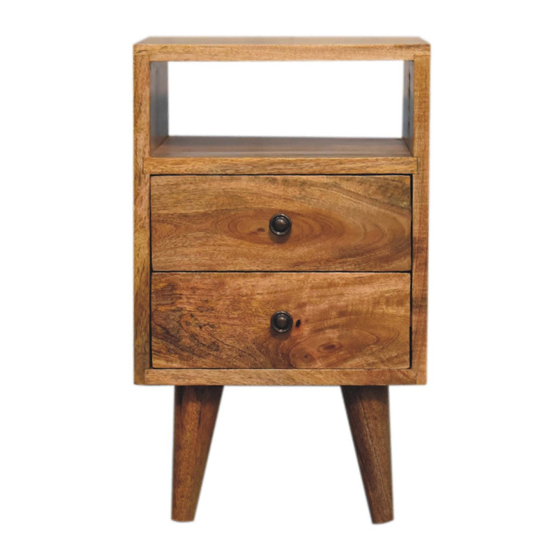 30cm W Solid Wood Bedside Table