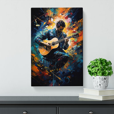 Acoustic Guitar Expressionism No.2 - Wrapped Canvas