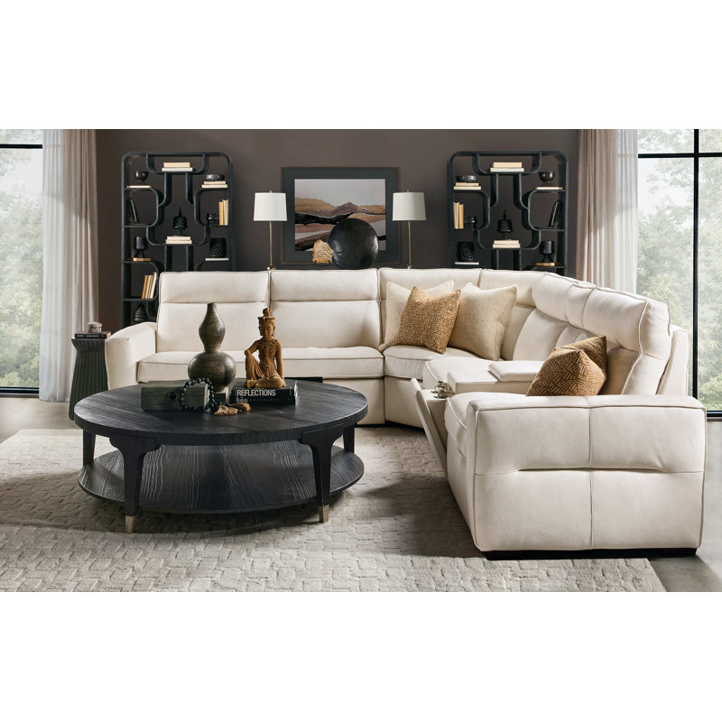 Chapman Round Cocktail Table, Charred Black