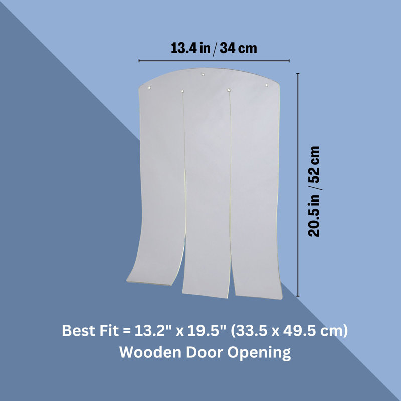  Vinyl Dog Door Flap, Extra Large (20.5" H x 13.4" W x 0.25" L)