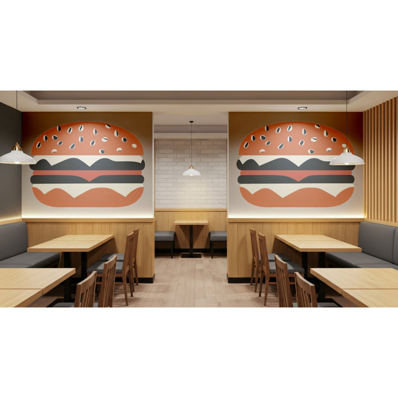Décoration murale moderne Burger 405Mv, H 34 po x l 18 po