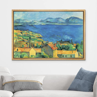 Rustic Countryside " Bay Of Marseille, View From L'Estaque By Paul Cezanne "