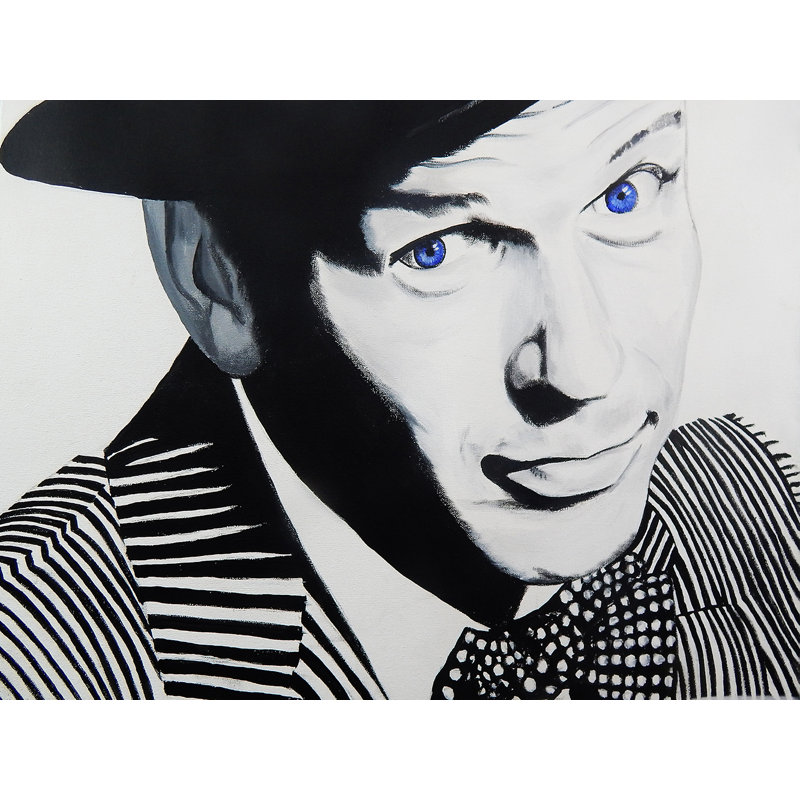Frank Sinatra Eyes par éd Capeau-impression d’art graphique, Toile tendue, H 24 po x l 30 po x 1,5 po